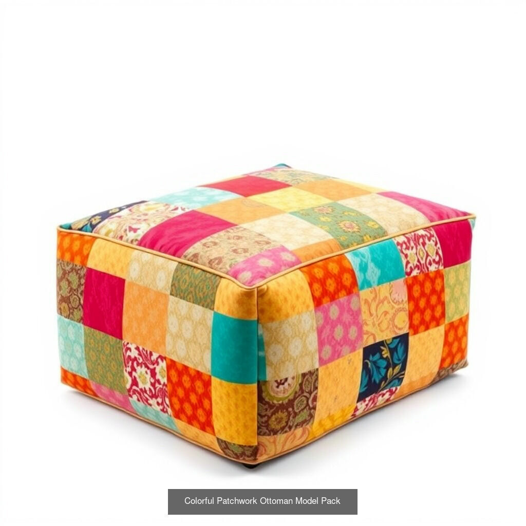 Dynamic Ottoman  Pillow Model Pack 3D Model Collection_28