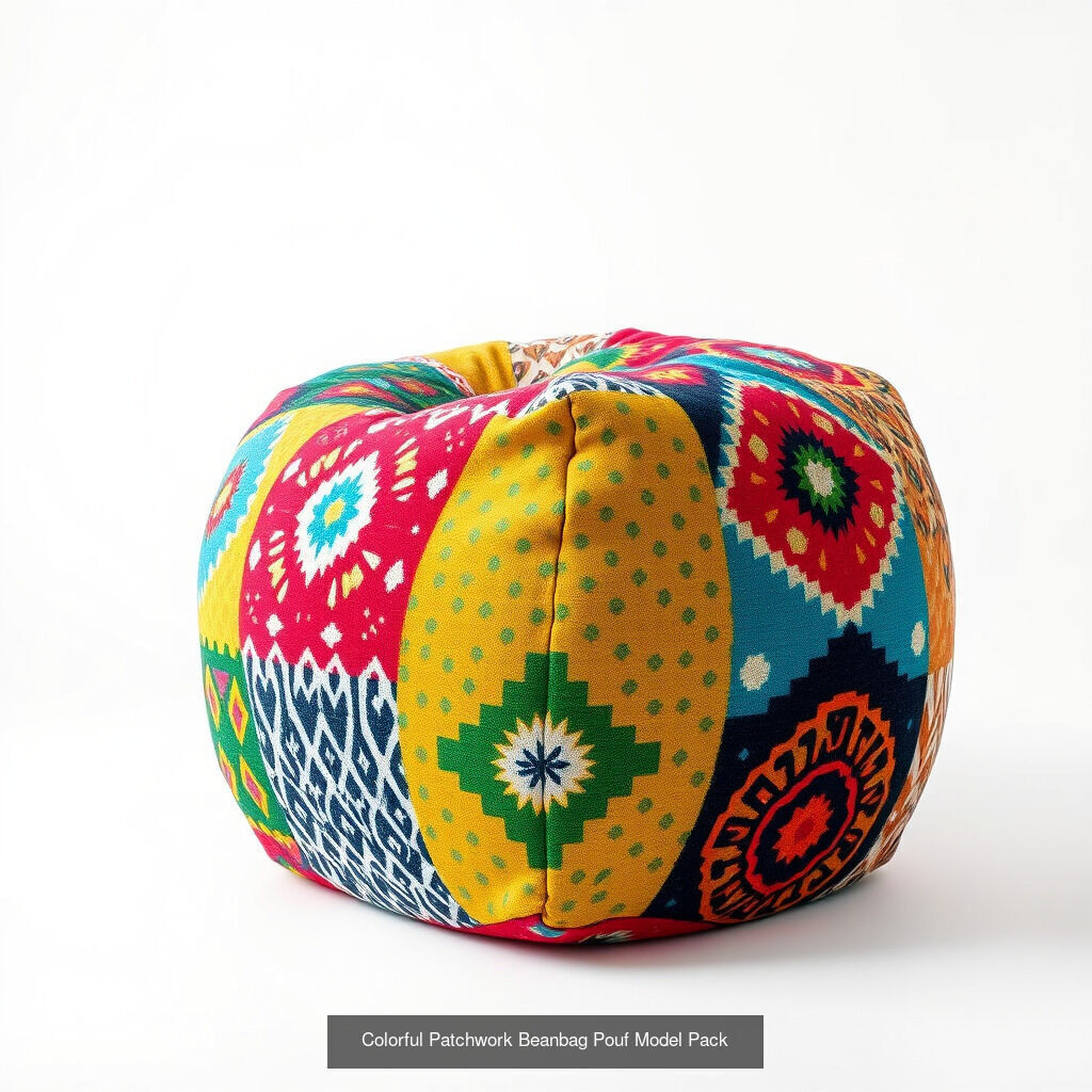 Dynamic Ottoman  Pillow Model Pack 3D Model Collection_25