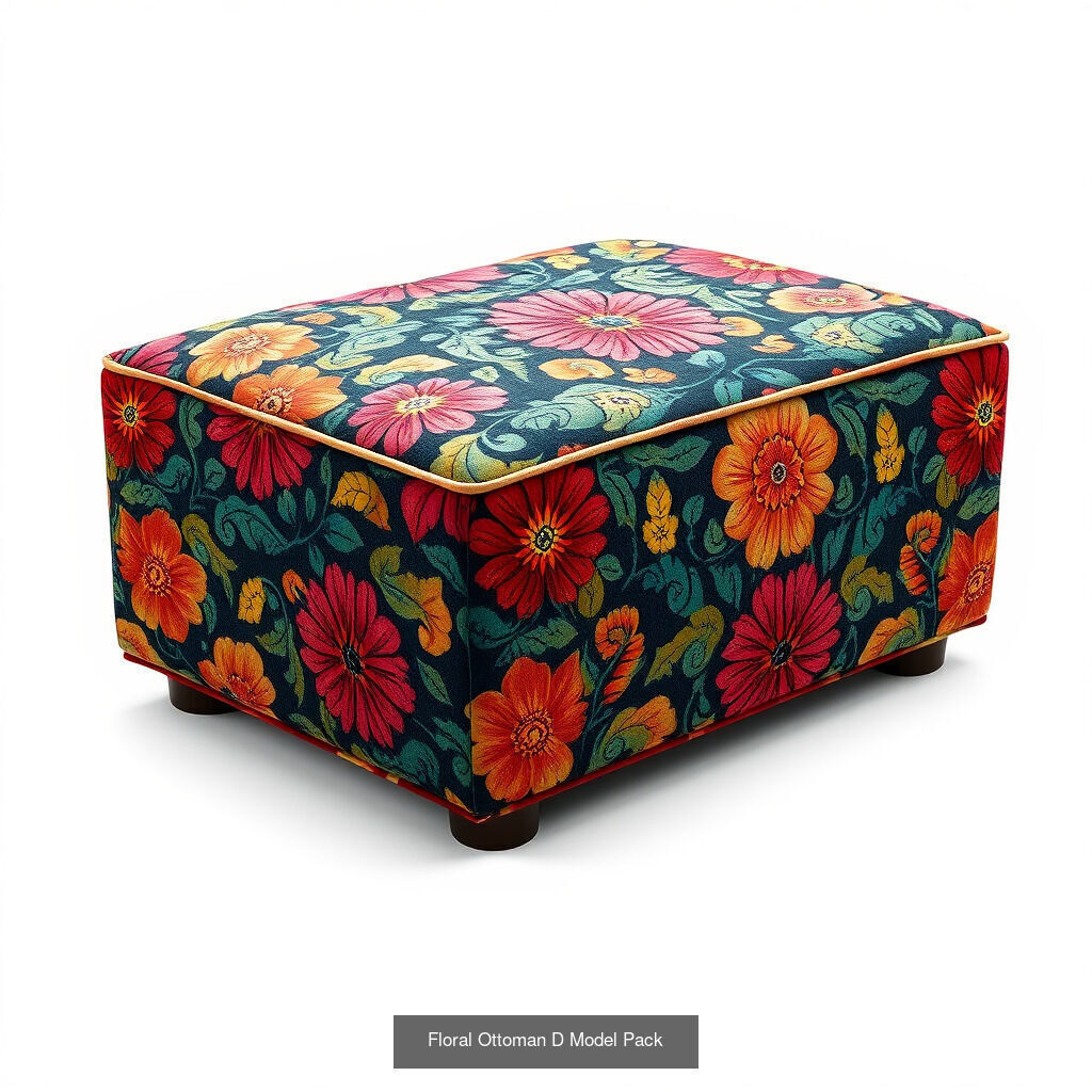 Dynamic Ottoman  Pillow Model Pack 3D Model Collection_24