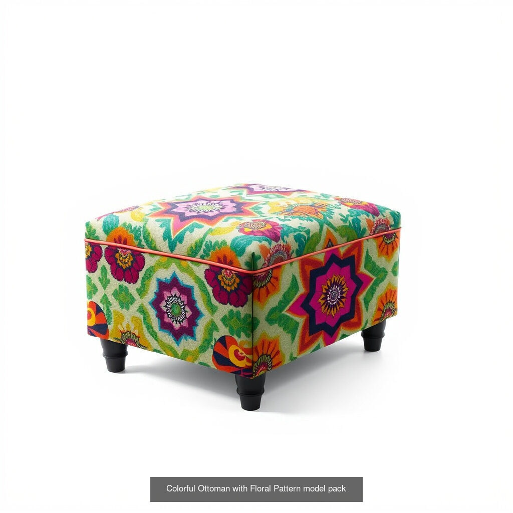 Dynamic Ottoman  Pillow Model Pack 3D Model Collection_21