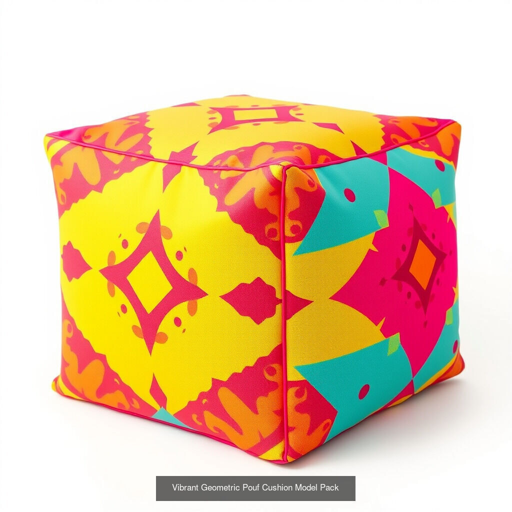 Dynamic Ottoman  Pillow Model Pack 3D Model Collection_35