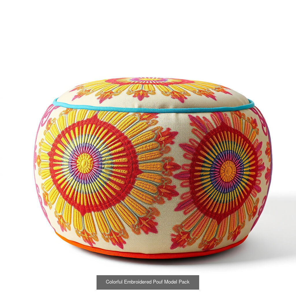Dynamic Ottoman  Pillow Model Pack 3D Model Collection_38