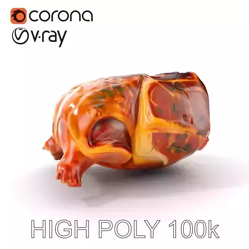 Realistic Raw Meat Model Pack for Culinary Visuals Low-poly 3D model