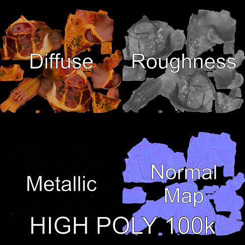 Realistic Raw Meat Model Pack for Culinary Visuals Low-poly 3D model 3