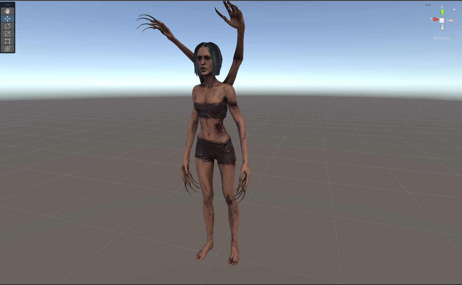 Four Armed Mutant Low-poly 3D model_22