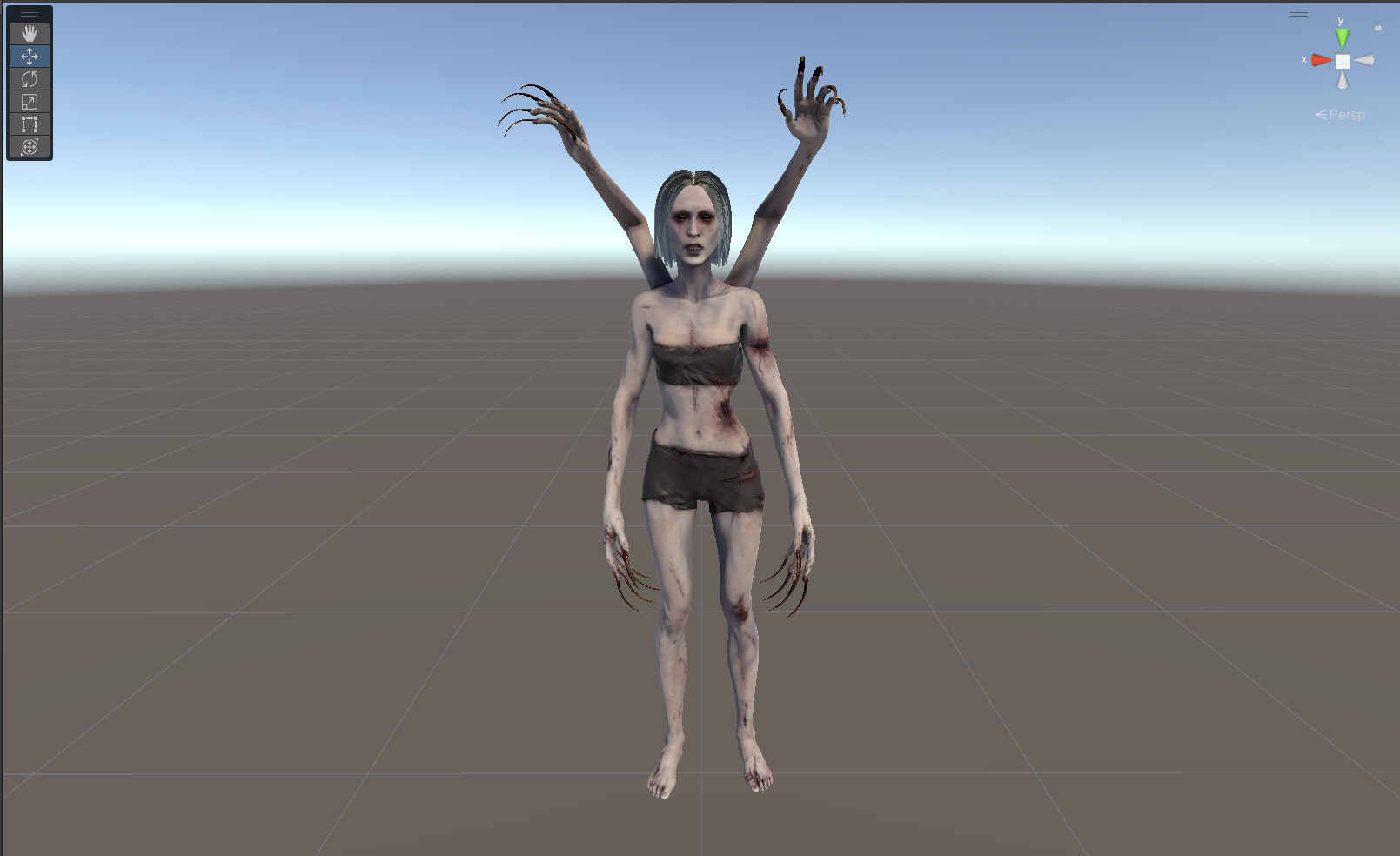 Four Armed Mutant Low-poly 3D model_21