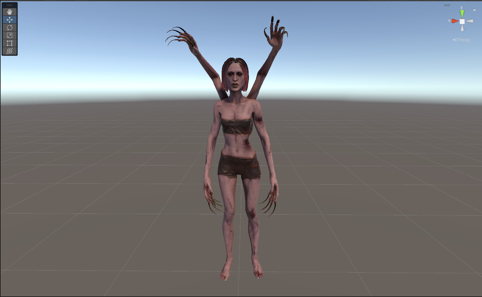 Four Armed Mutant Low-poly 3D model_24