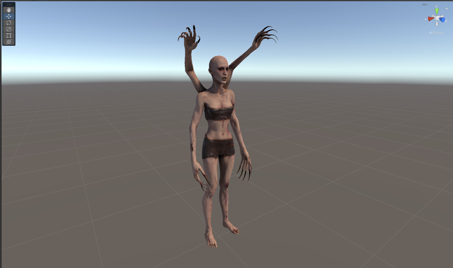 Four Armed Mutant Low-poly 3D model_25