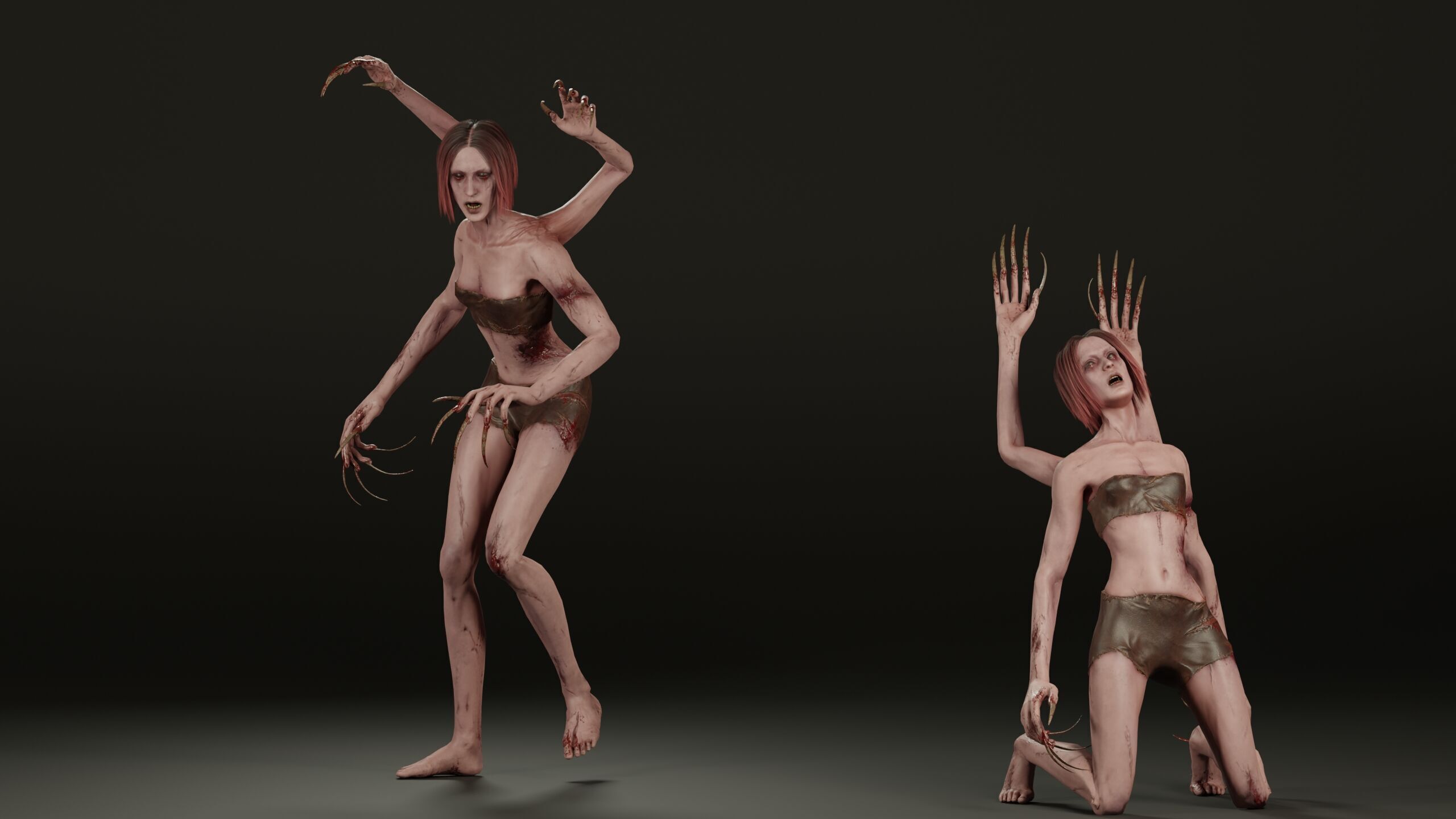 Four Armed Mutant Low-poly 3D model_14