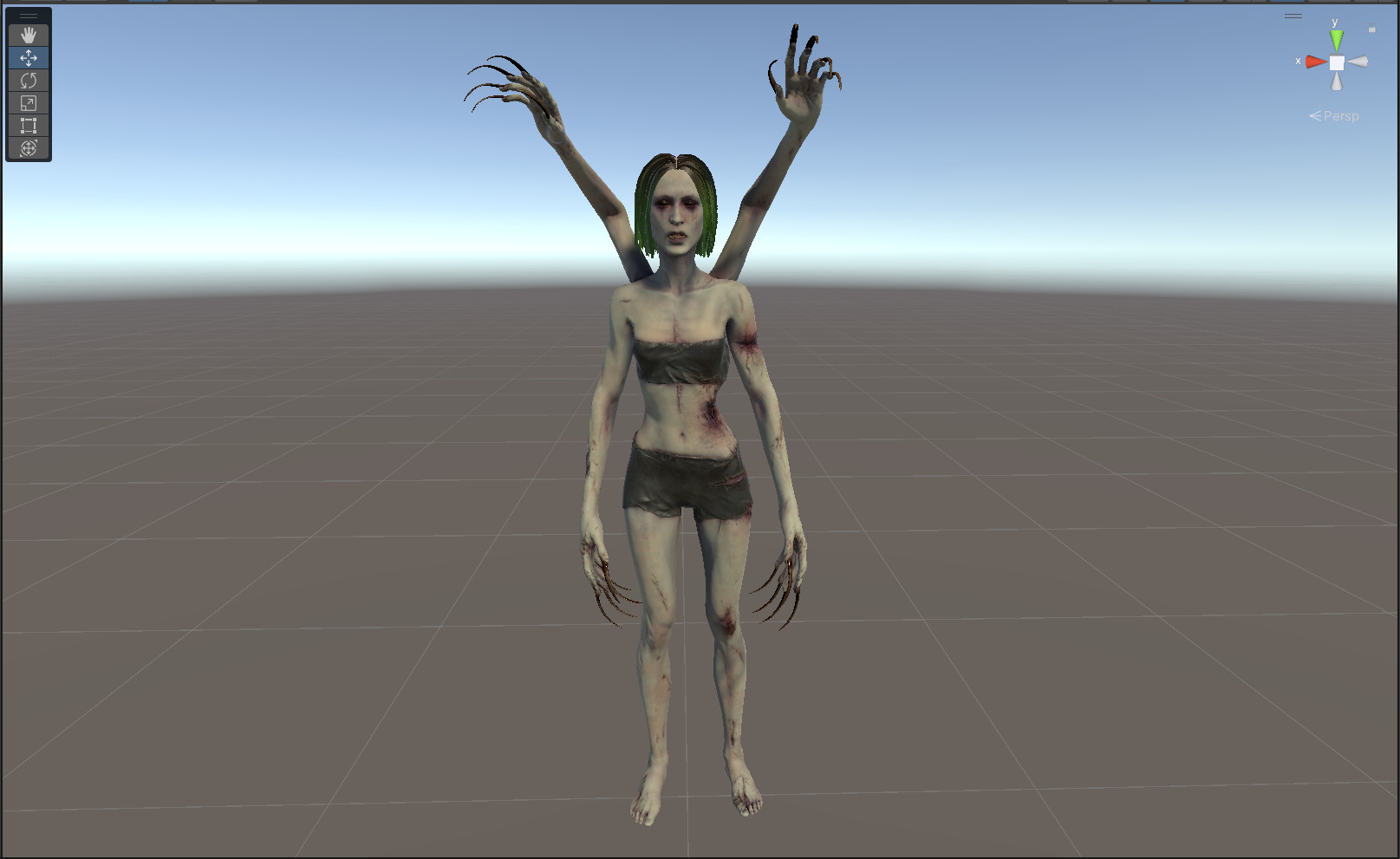 Four Armed Mutant Low-poly 3D model_23