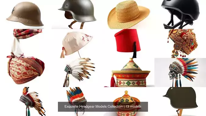Exquisite Headgear Models Collection 