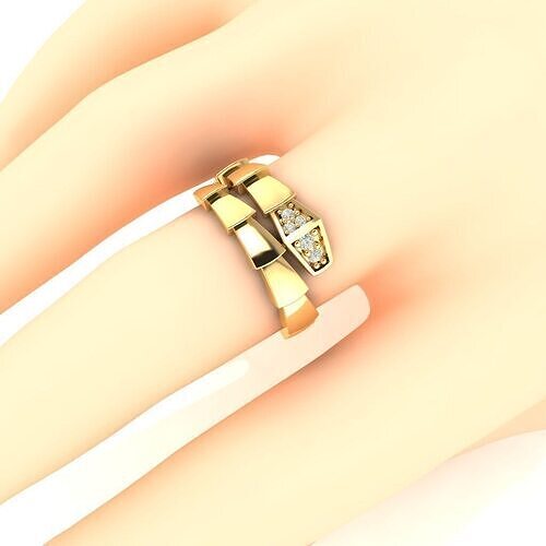 BVLGARI RING 8 ready to print 3dm 3D print model