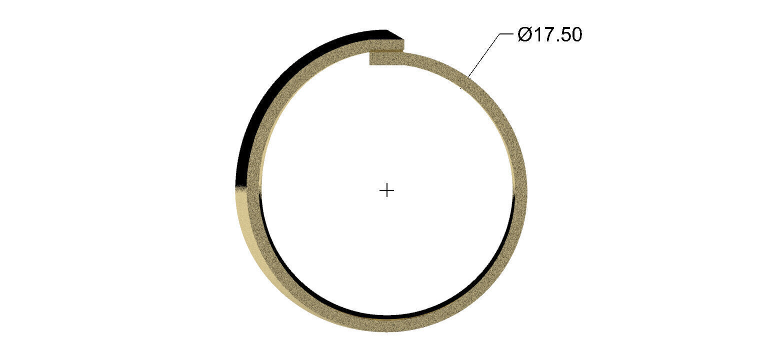 Tiffany T1 Ring 3D print model 3D print model_1