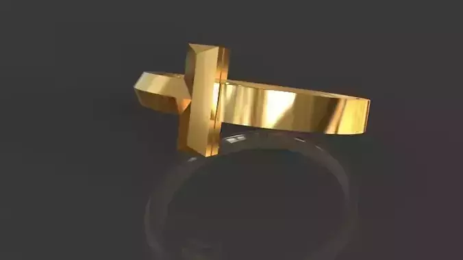 Tiffany  T1 Ring 3D print model 3D print model