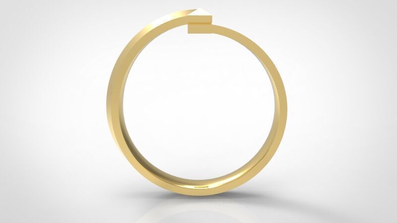 Tiffany T1 Ring 3D print model 3D print model_5