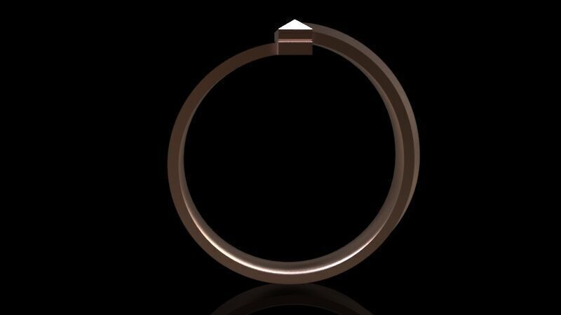Tiffany T1 Ring 3D print model 3D print model_7