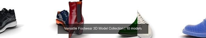 Versatile Footwear 3D Model Collection 