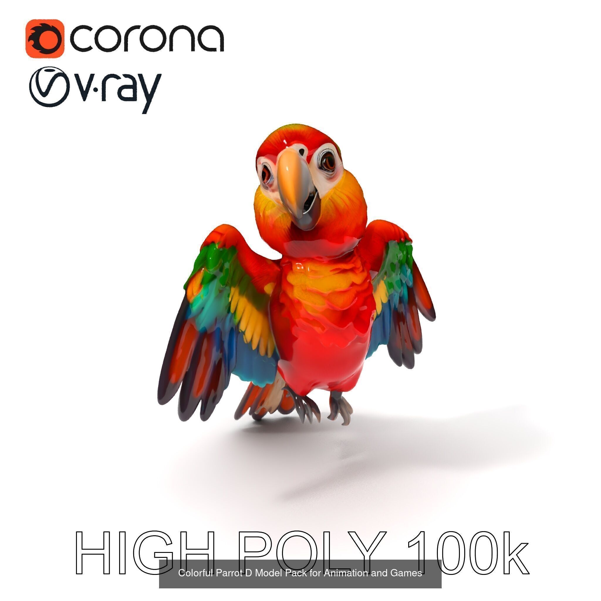 Charming Cartoon Creatures 3D Model Collection _25