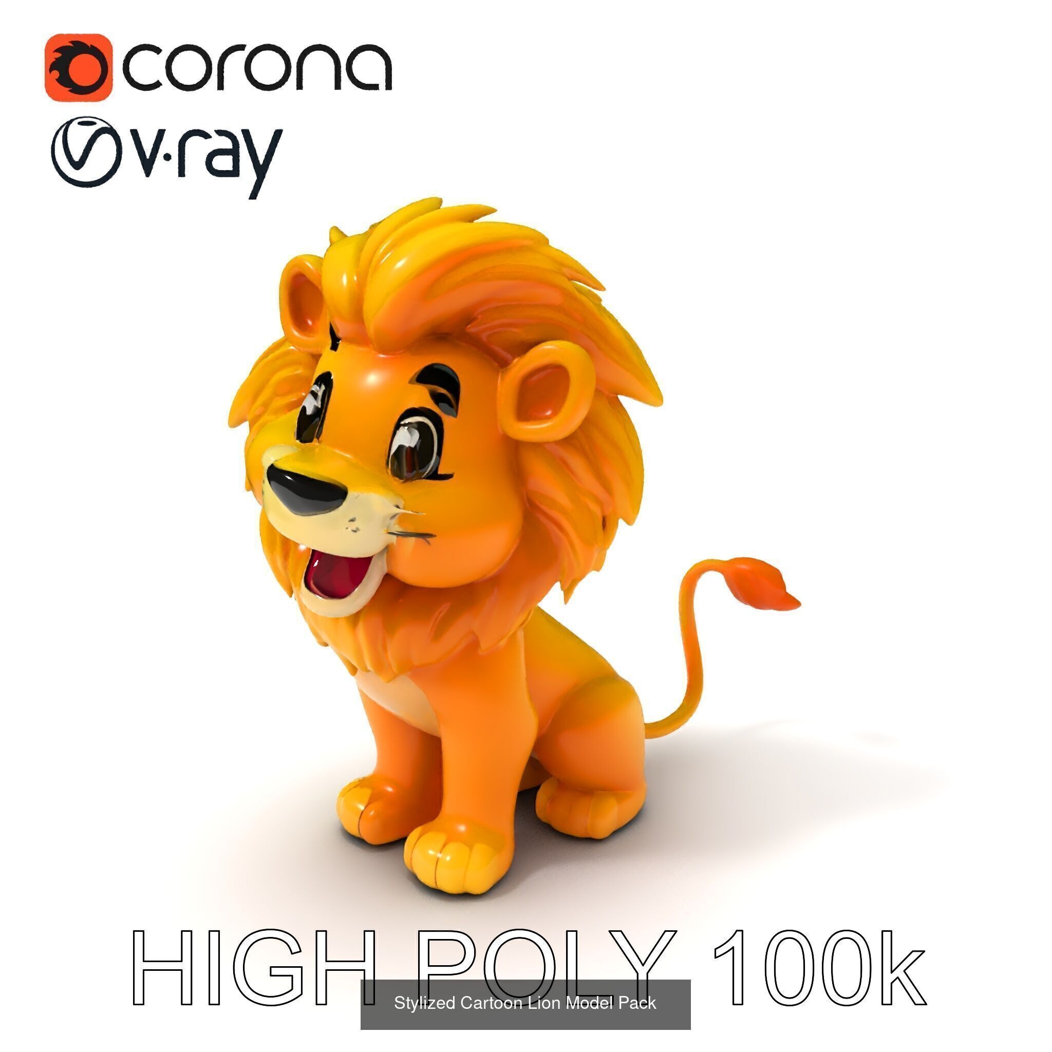 Charming Cartoon Creatures 3D Model Collection _24