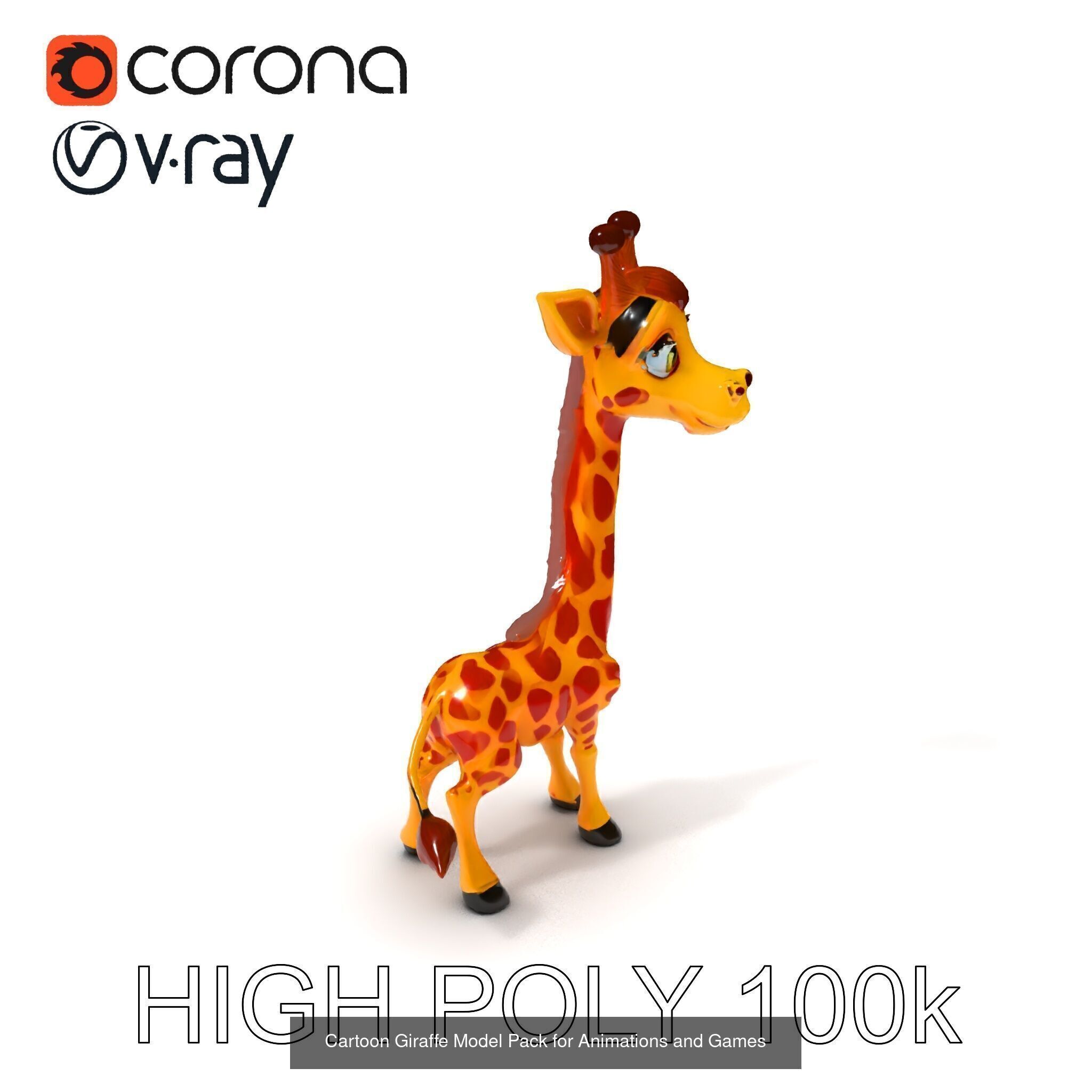 Charming Cartoon Creatures 3D Model Collection _21