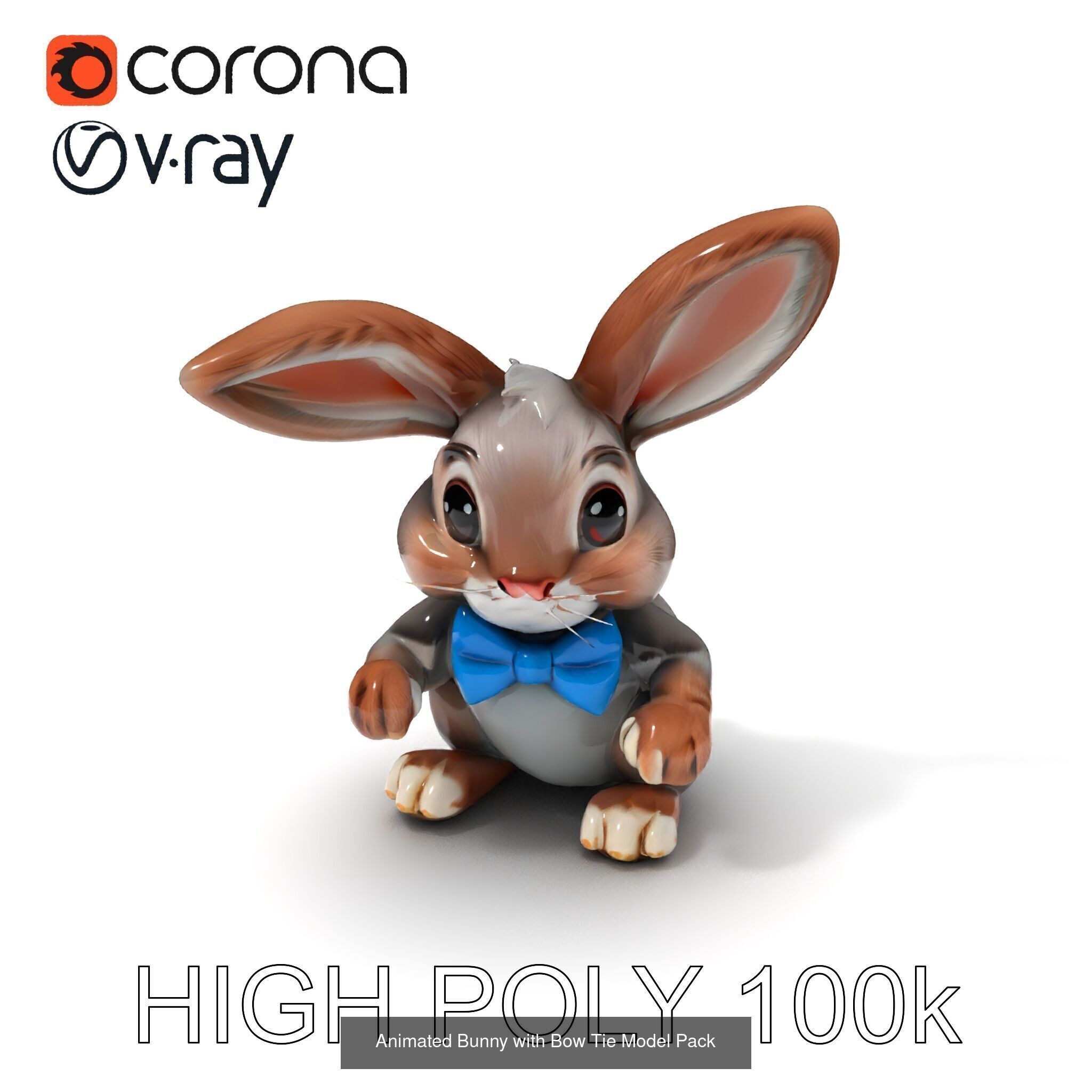 Charming Cartoon Creatures 3D Model Collection _27