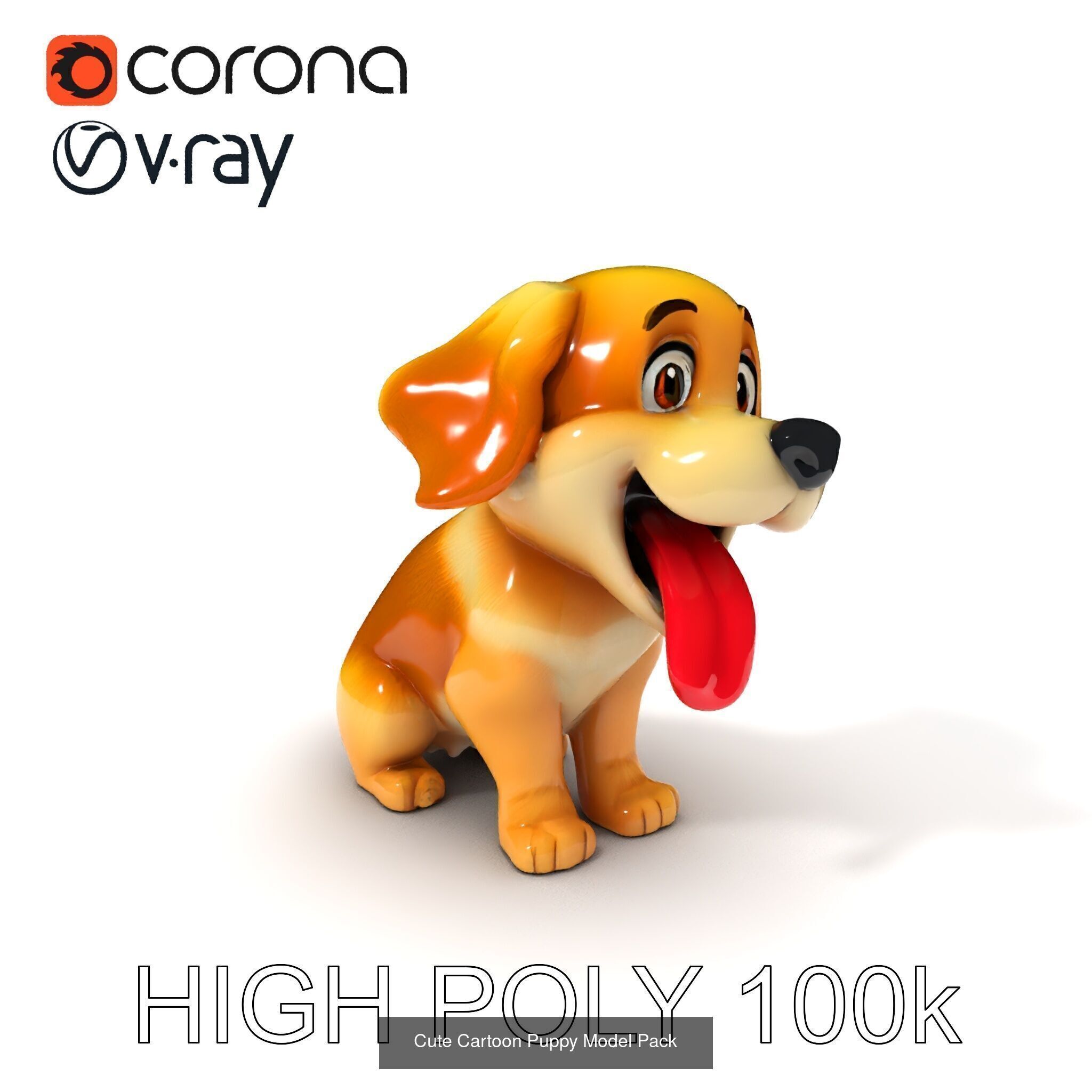 Charming Cartoon Creatures 3D Model Collection _17