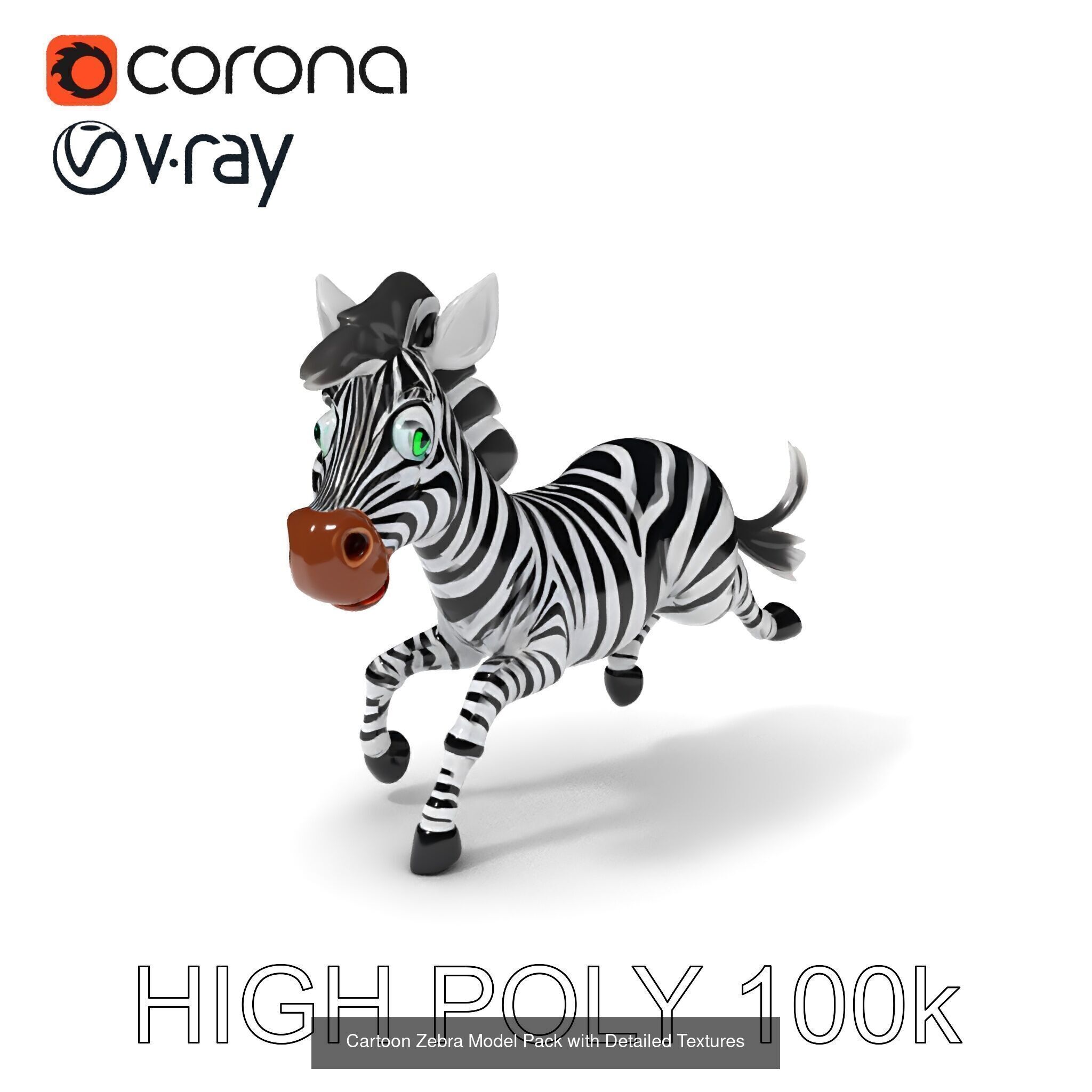 Charming Cartoon Creatures 3D Model Collection _30