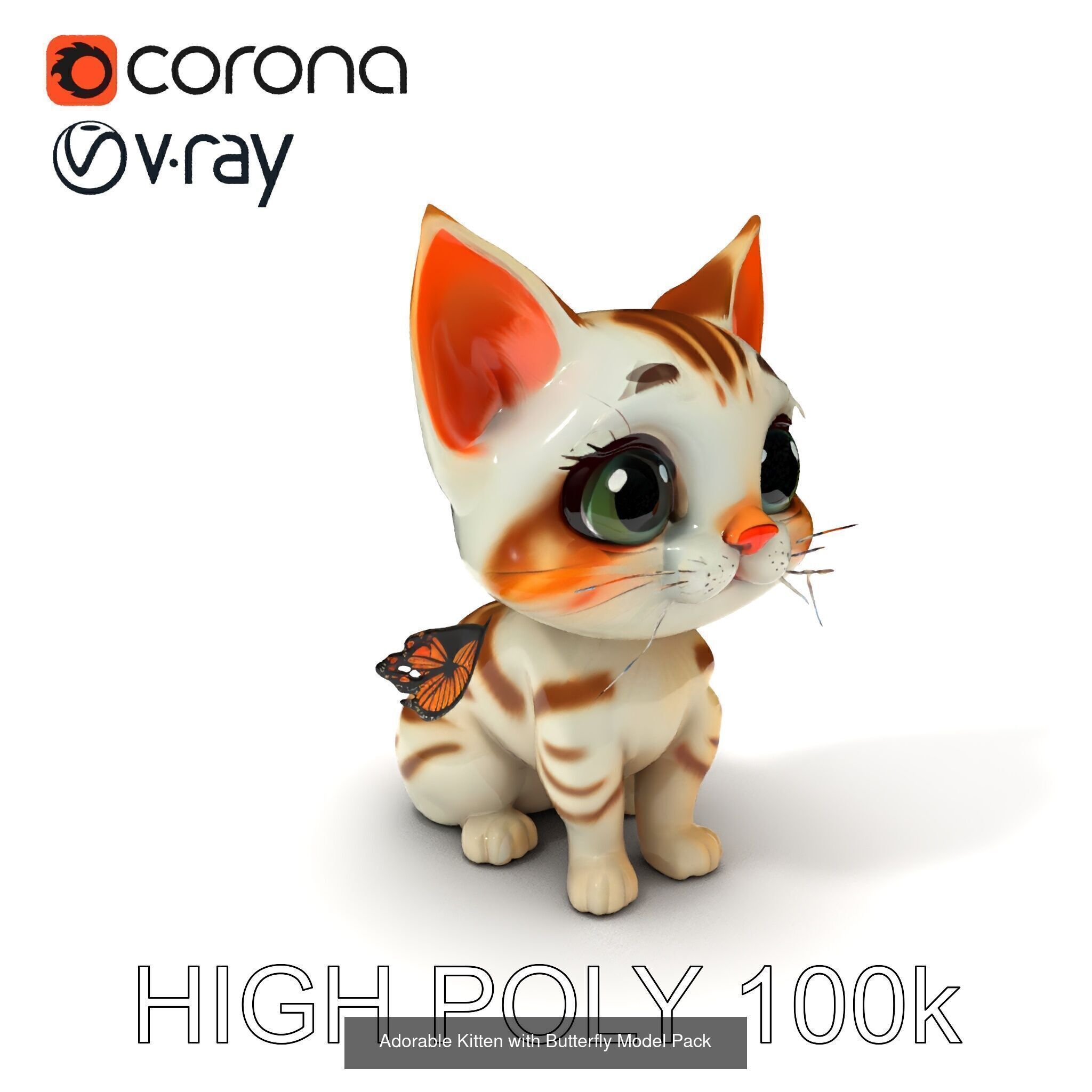 Charming Cartoon Creatures 3D Model Collection _22
