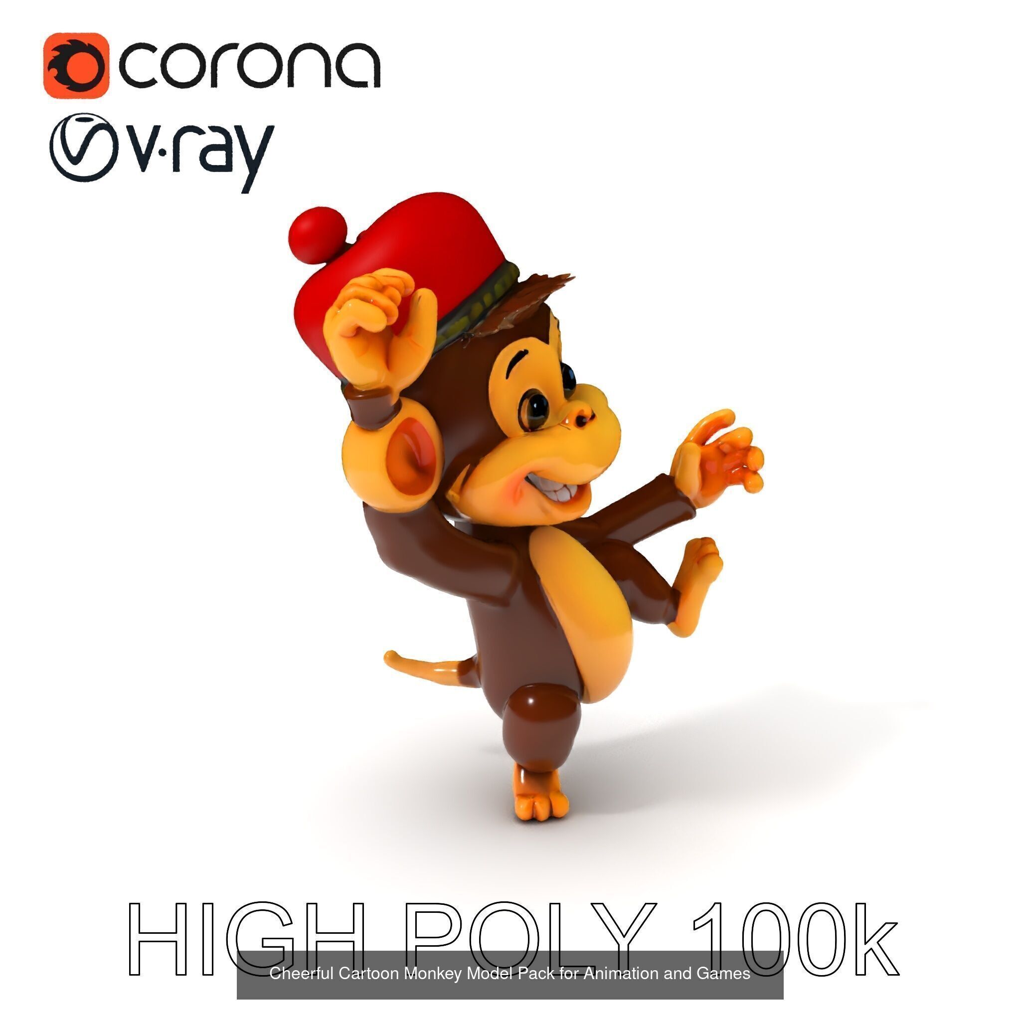 Charming Cartoon Creatures 3D Model Collection _23