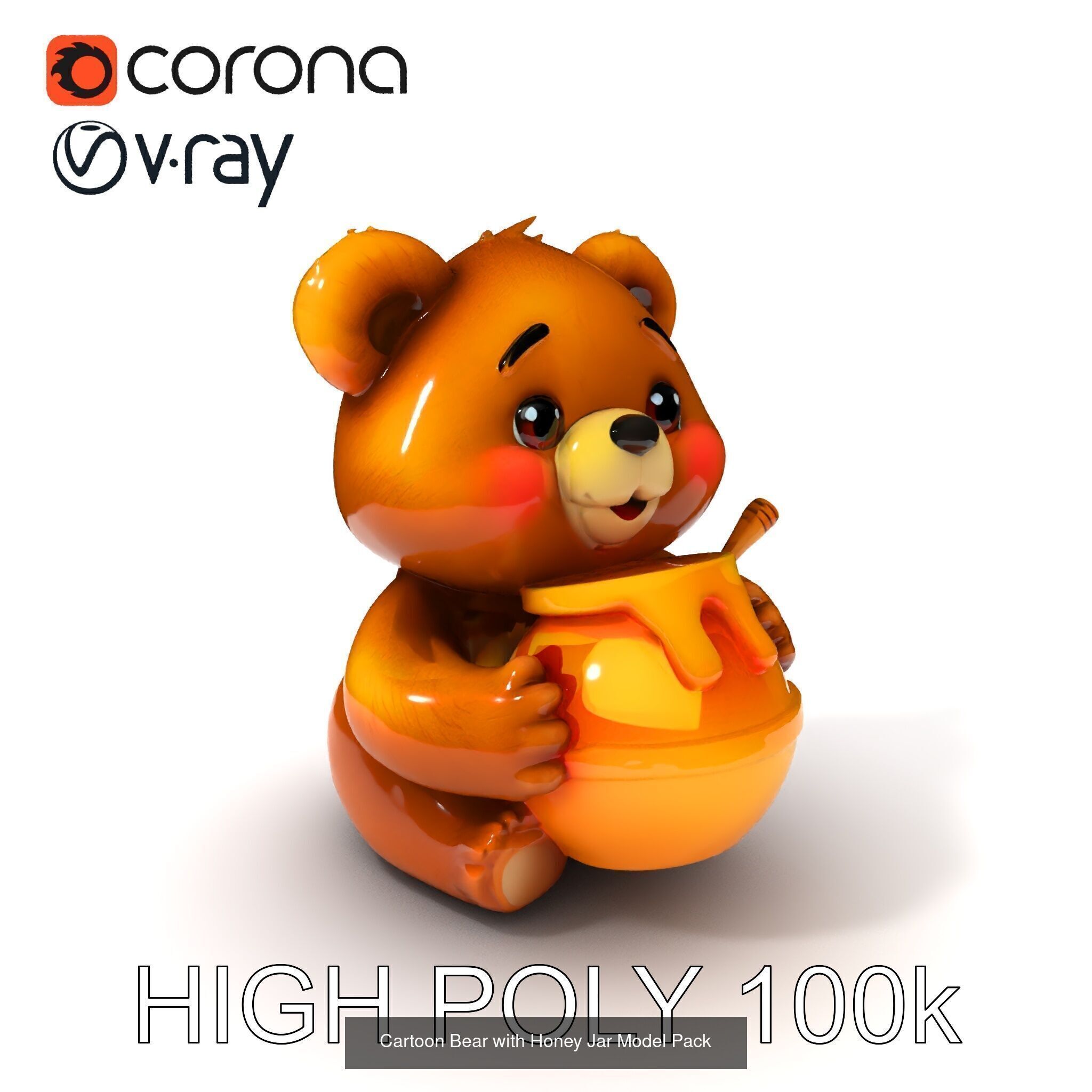 Charming Cartoon Creatures 3D Model Collection _19
