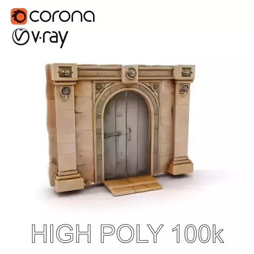 Medieval Stone Doorway Model Pack