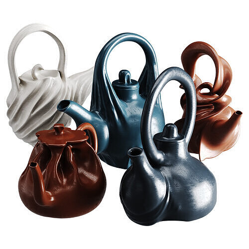 Teapot Low-poly 3D model