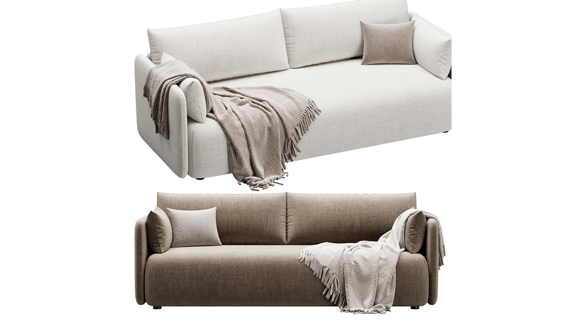 Offset Sofa 3D model_3