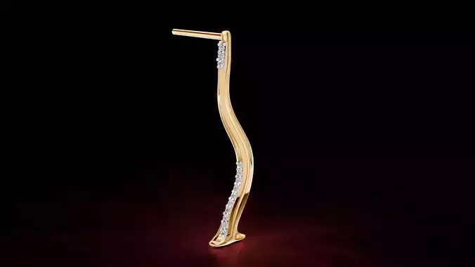 Twisted Bells Diamond Earrings