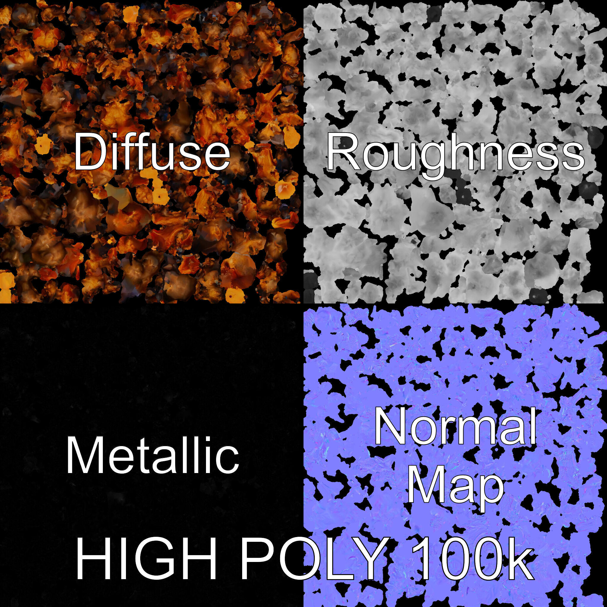 Mushroom Cuisine Model Pack Low-poly 3D model_3