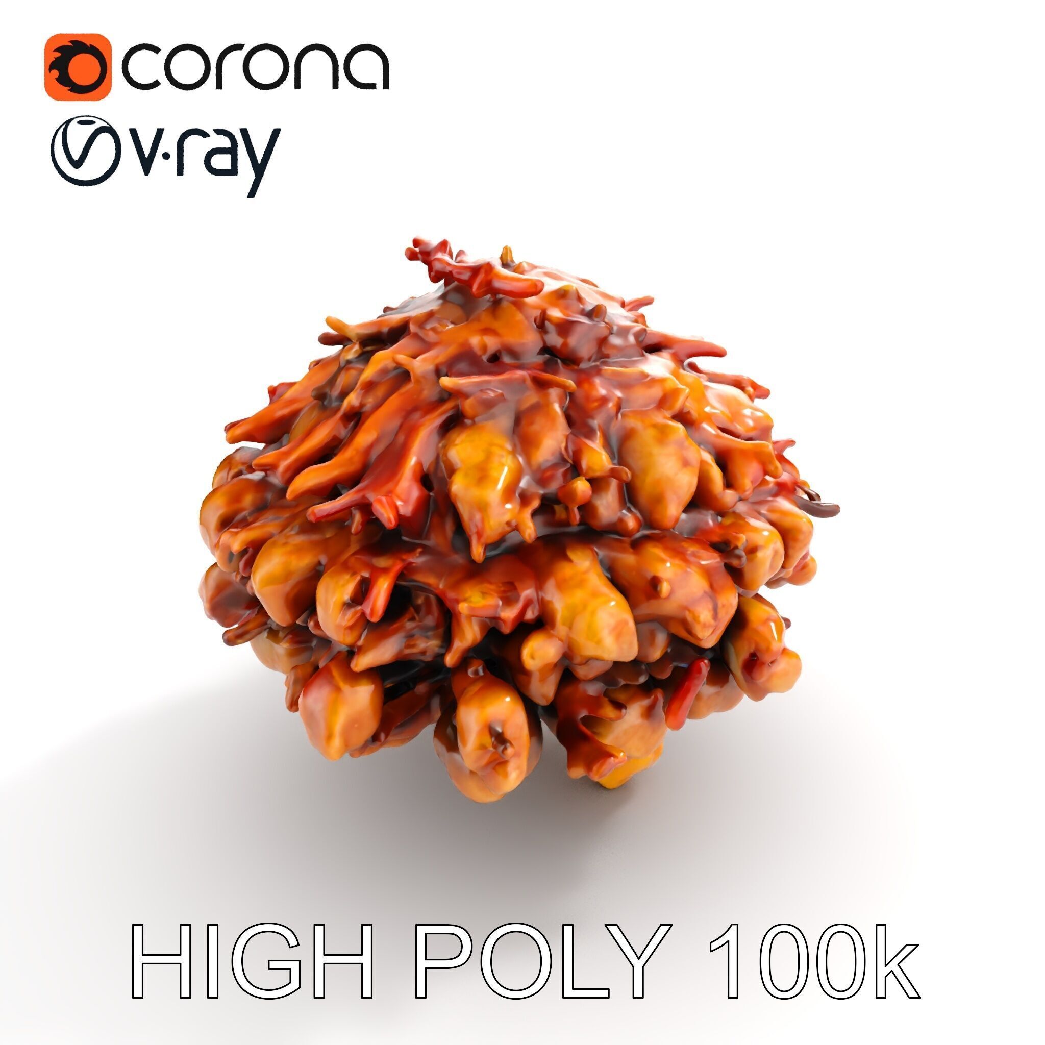 Mushroom Cuisine Model Pack Low-poly 3D model_10