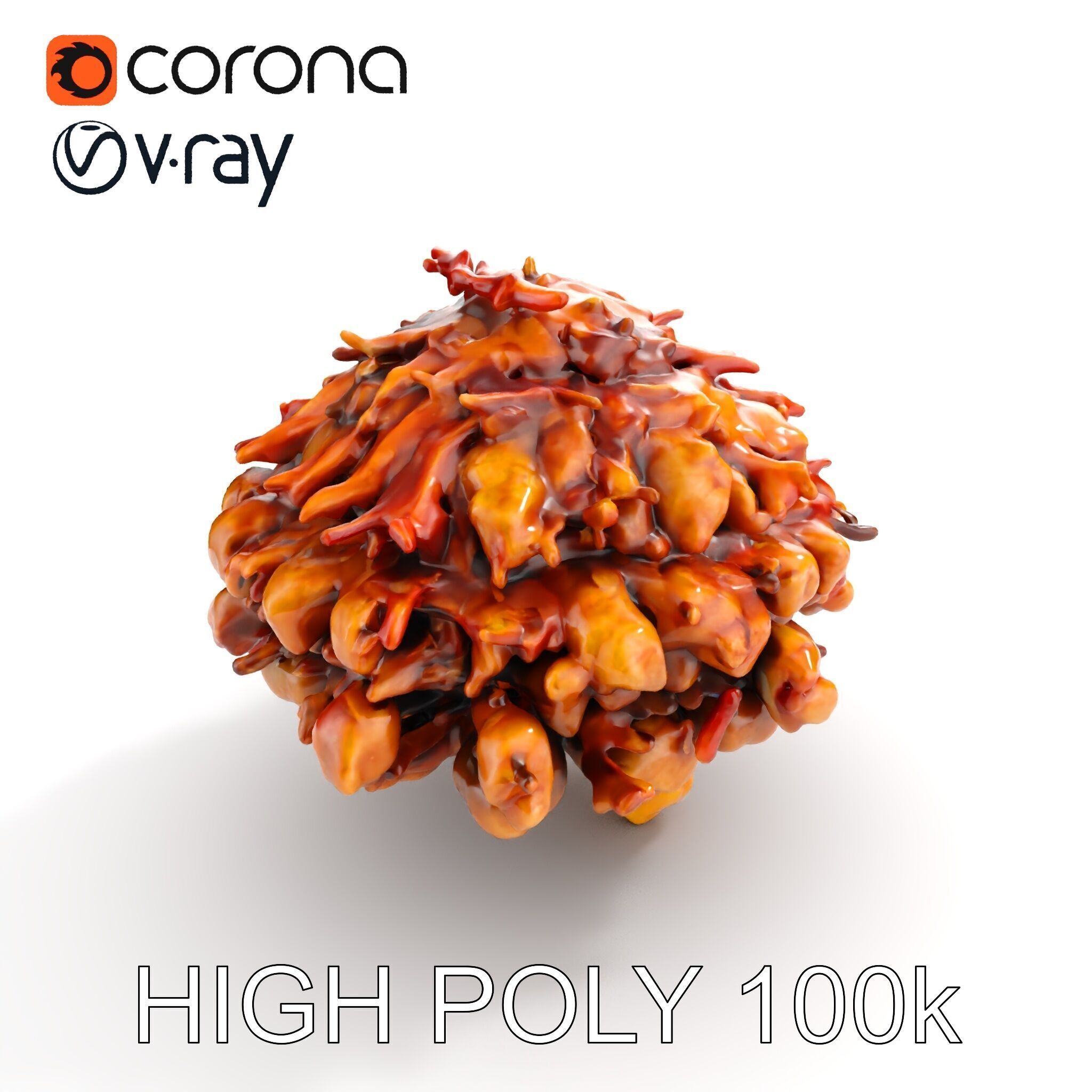 Mushroom Cuisine Model Pack Low-poly 3D model_12