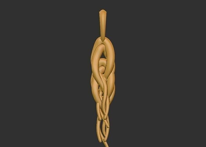 Unique Organic shape pendant 3D print model