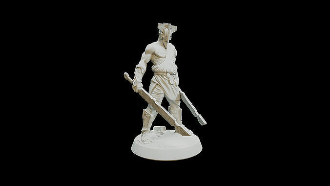 Masked Undead 3D print model