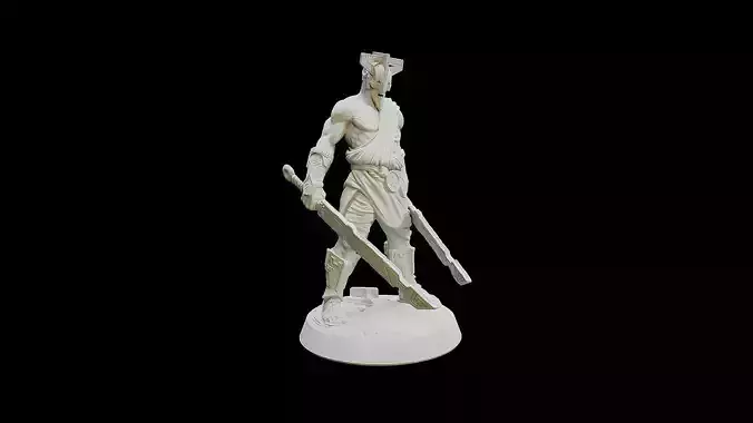 Masked Undead 3D print model