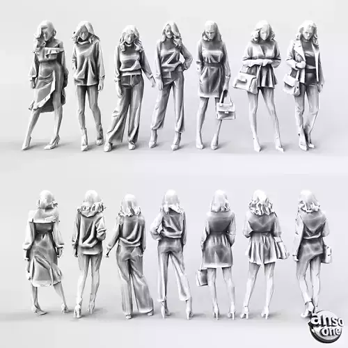 LowPolyFemaleBundle01