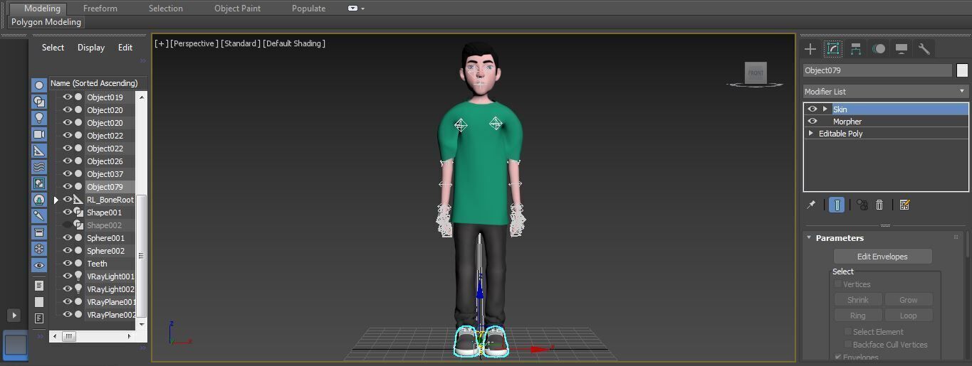 Character Brian Rigged  Low-poly 3D model_13
