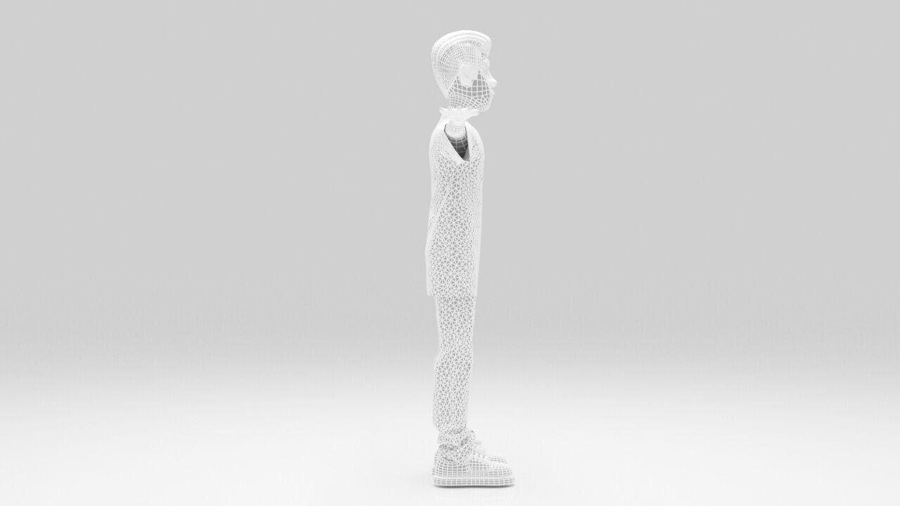 Character Brian Rigged  Low-poly 3D model_12