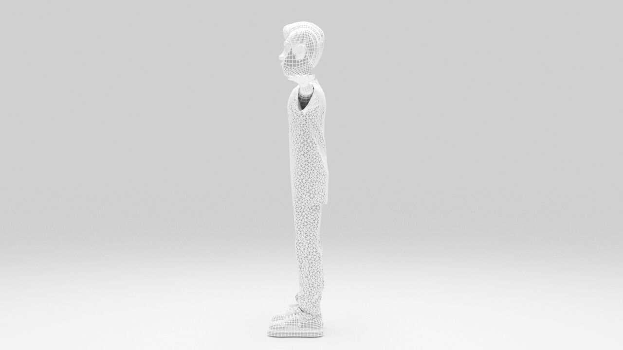 Character Brian Rigged  Low-poly 3D model_10