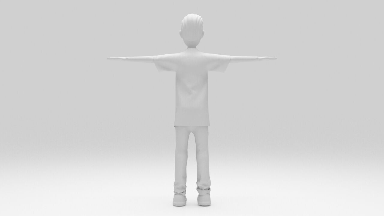 Character Brian Rigged  Low-poly 3D model_7