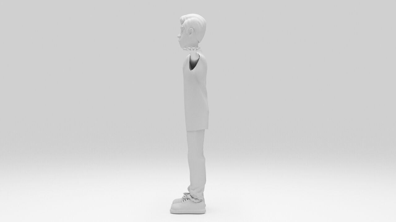 Character Brian Rigged  Low-poly 3D model_6
