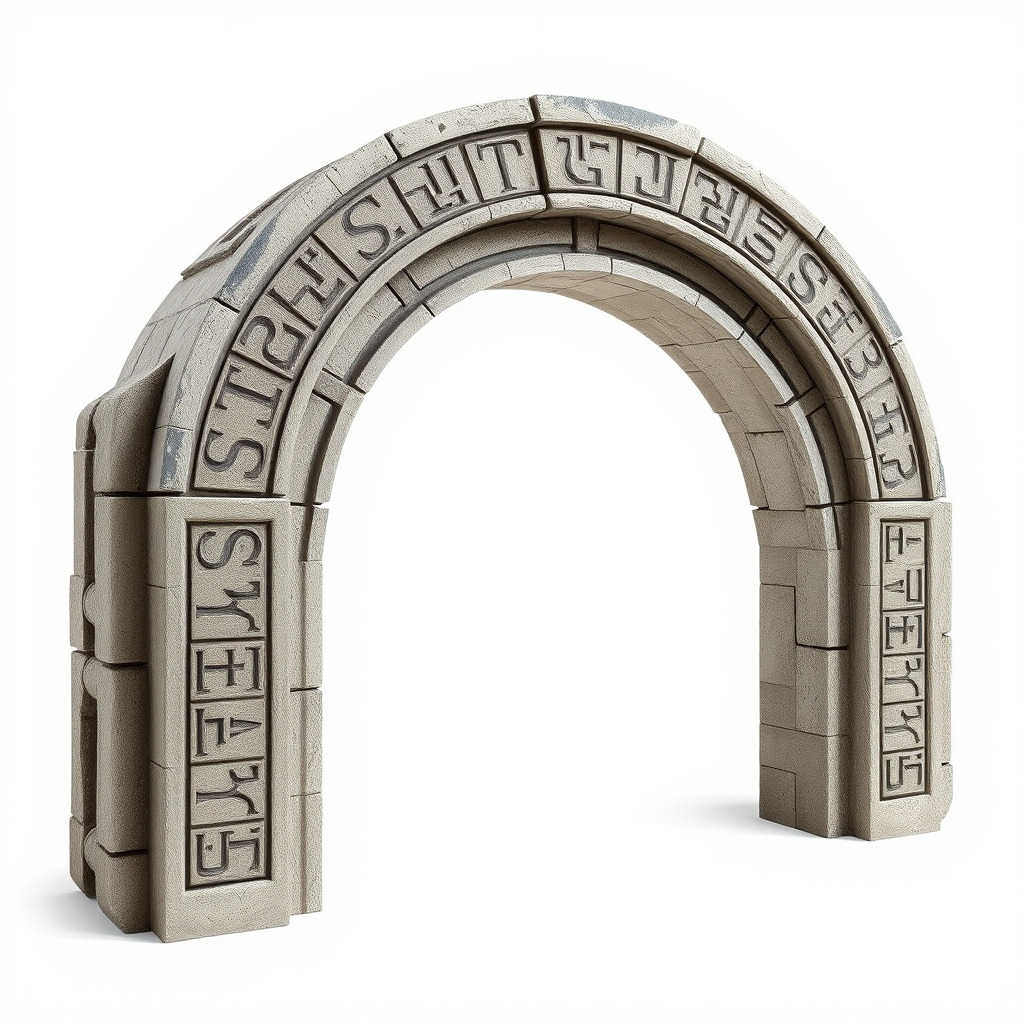 Ancient Stone Archway model pack Low-poly 3D model_2