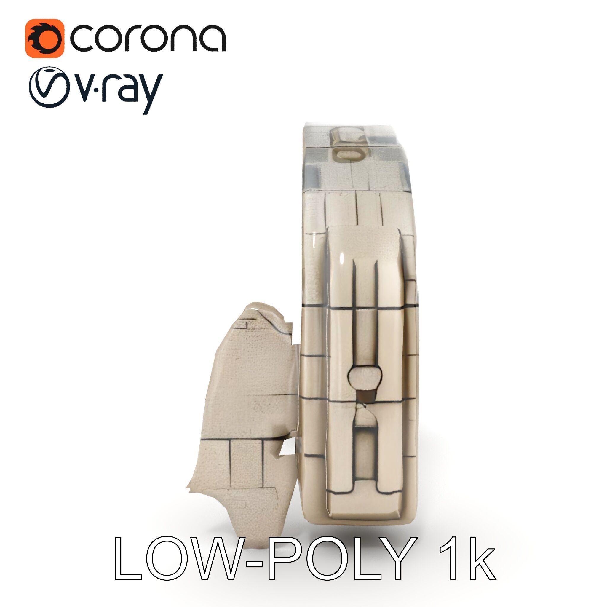 Ancient Stone Archway model pack Low-poly 3D model_9