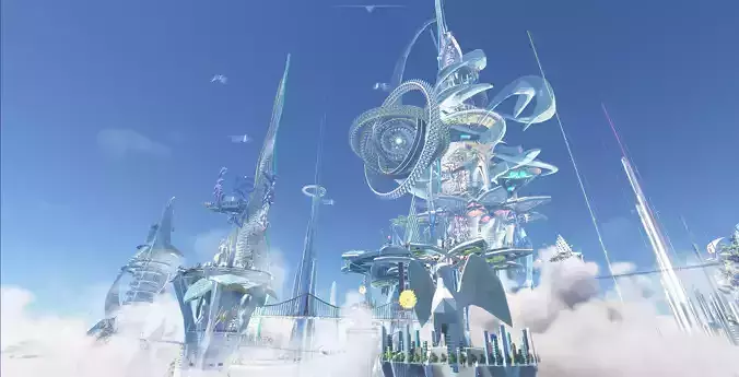 Mega Future Utopia City