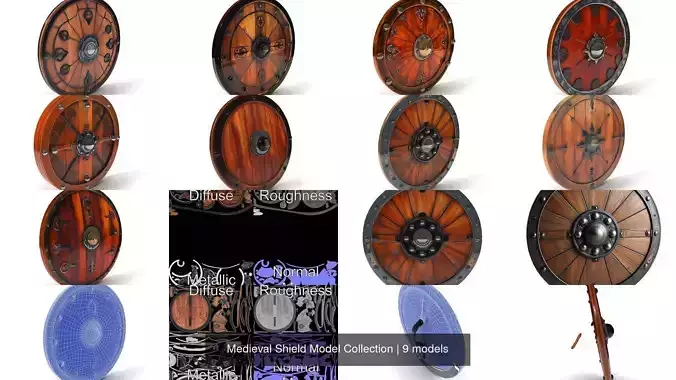 Medieval Shield Model Collection Medieval Shield Model Collection